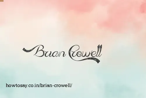 Brian Crowell