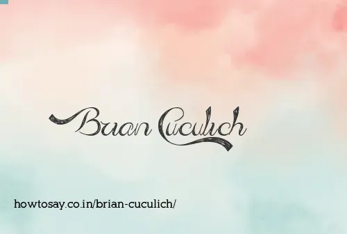 Brian Cuculich
