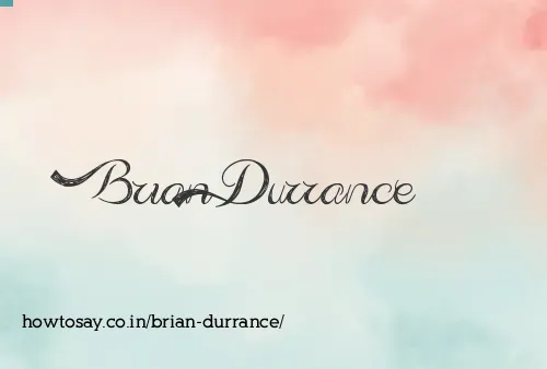 Brian Durrance