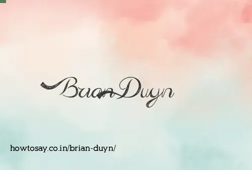 Brian Duyn