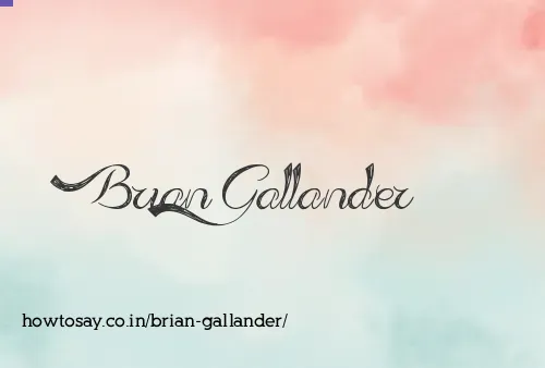 Brian Gallander