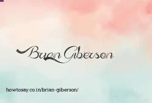 Brian Giberson