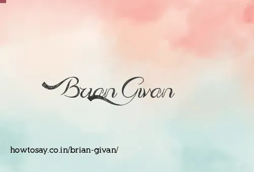 Brian Givan