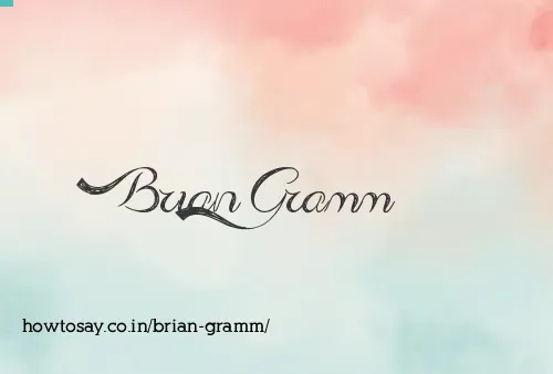 Brian Gramm