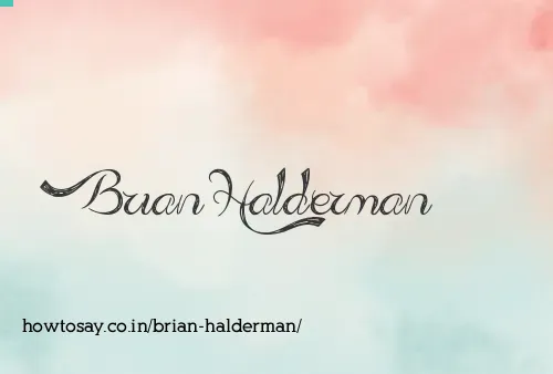 Brian Halderman