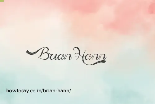 Brian Hann