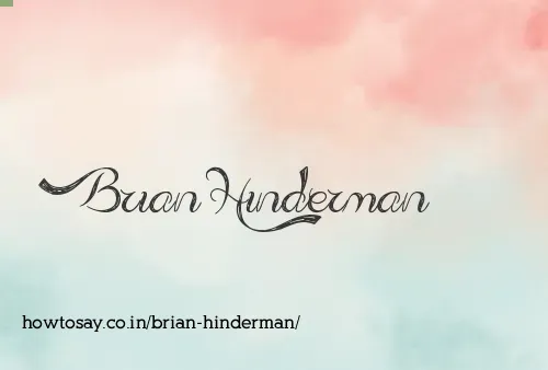 Brian Hinderman