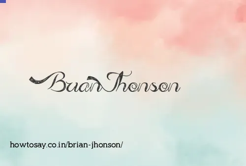 Brian Jhonson