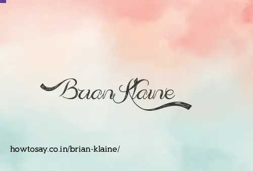Brian Klaine