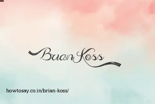 Brian Koss