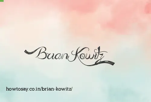Brian Kowitz