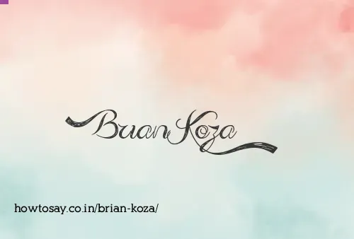 Brian Koza