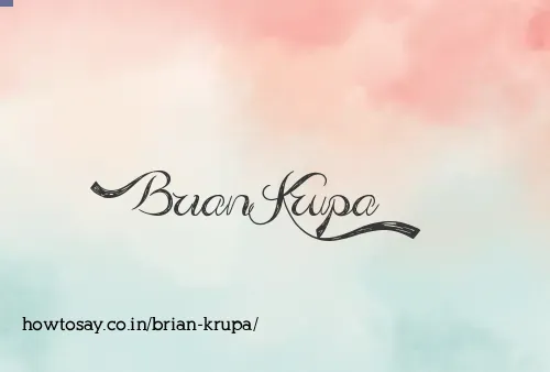 Brian Krupa