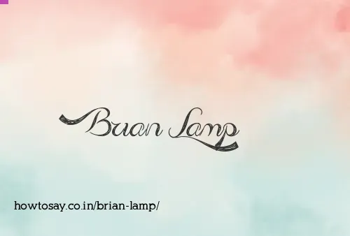 Brian Lamp