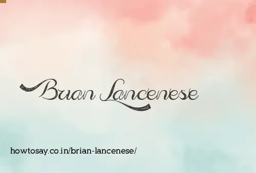 Brian Lancenese