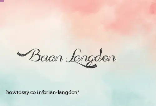 Brian Langdon