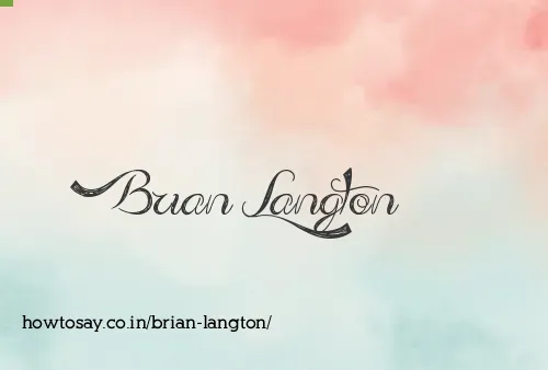 Brian Langton