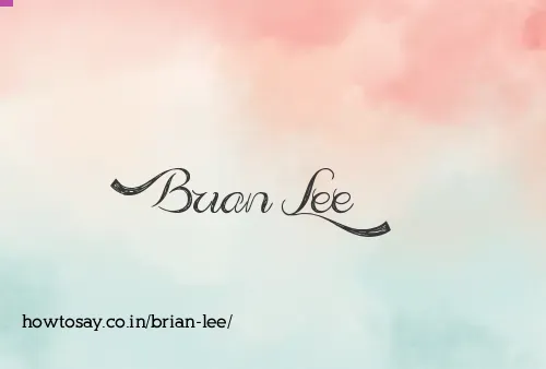 Brian Lee