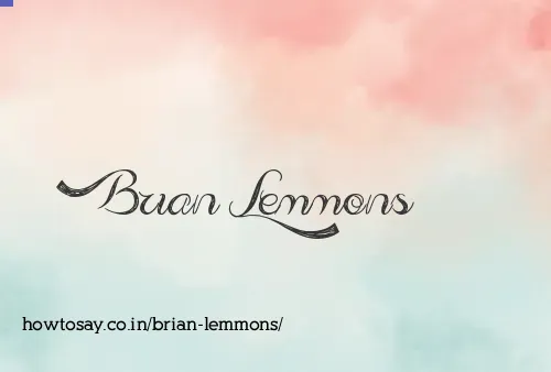 Brian Lemmons