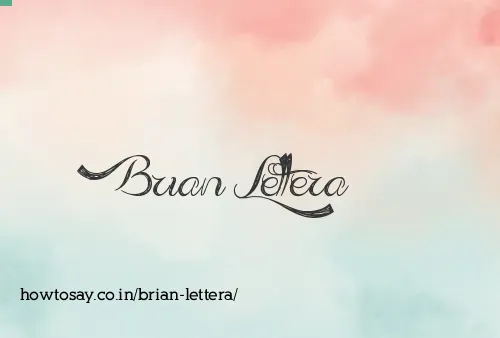 Brian Lettera