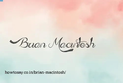 Brian Macintosh