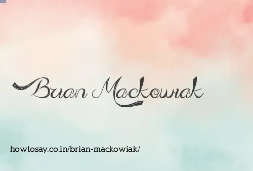 Brian Mackowiak
