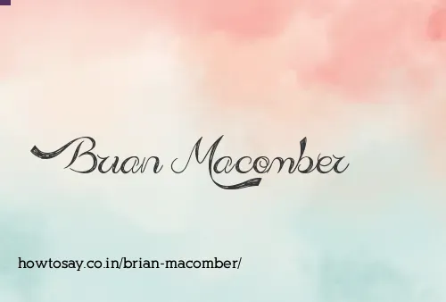 Brian Macomber
