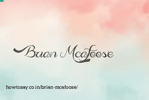 Brian Mcafoose