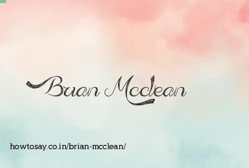 Brian Mcclean