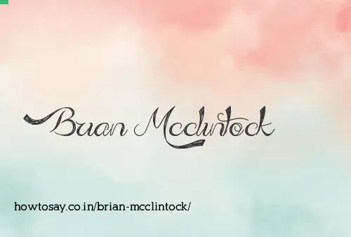 Brian Mcclintock