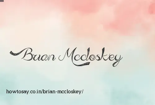 Brian Mccloskey