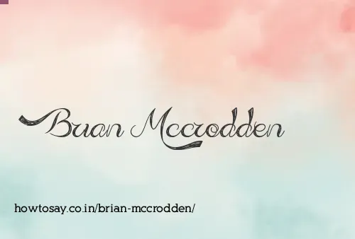 Brian Mccrodden