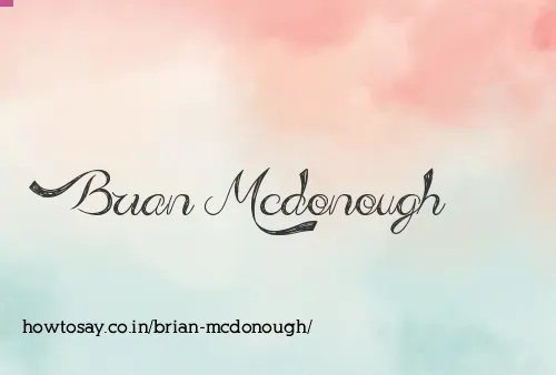 Brian Mcdonough
