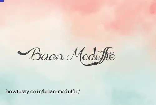 Brian Mcduffie