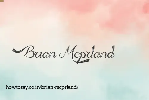 Brian Mcprland