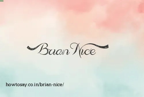 Brian Nice