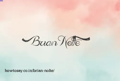 Brian Nolte