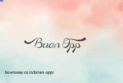 Brian Opp