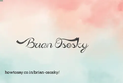 Brian Ososky