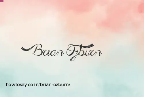 Brian Ozburn