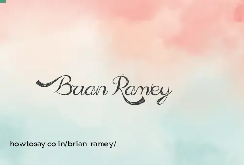 Brian Ramey