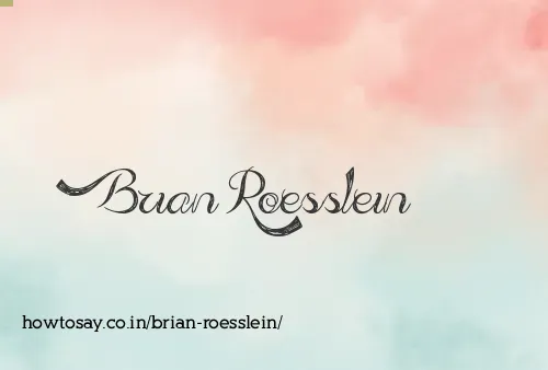 Brian Roesslein