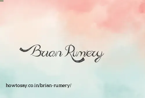 Brian Rumery
