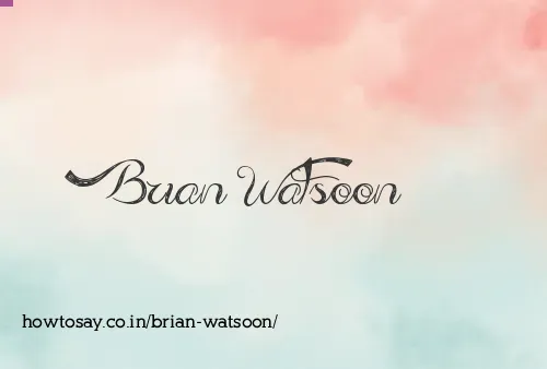 Brian Watsoon