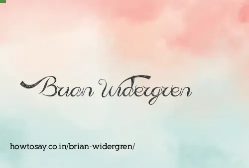 Brian Widergren