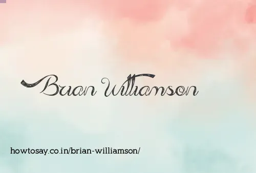 Brian Williamson