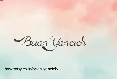 Brian Yancich
