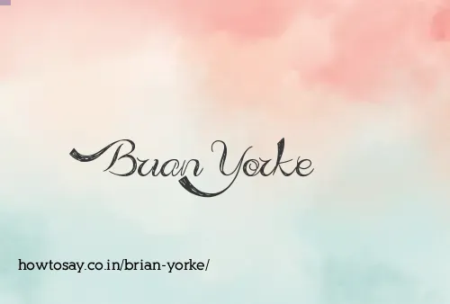 Brian Yorke