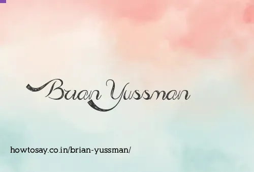 Brian Yussman