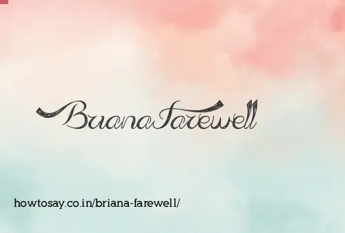 Briana Farewell